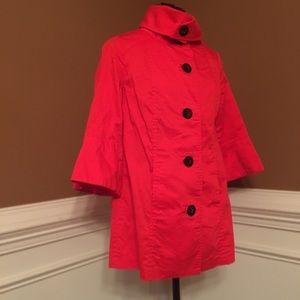 Size Women’s XS Brilliant Red Light Coat.